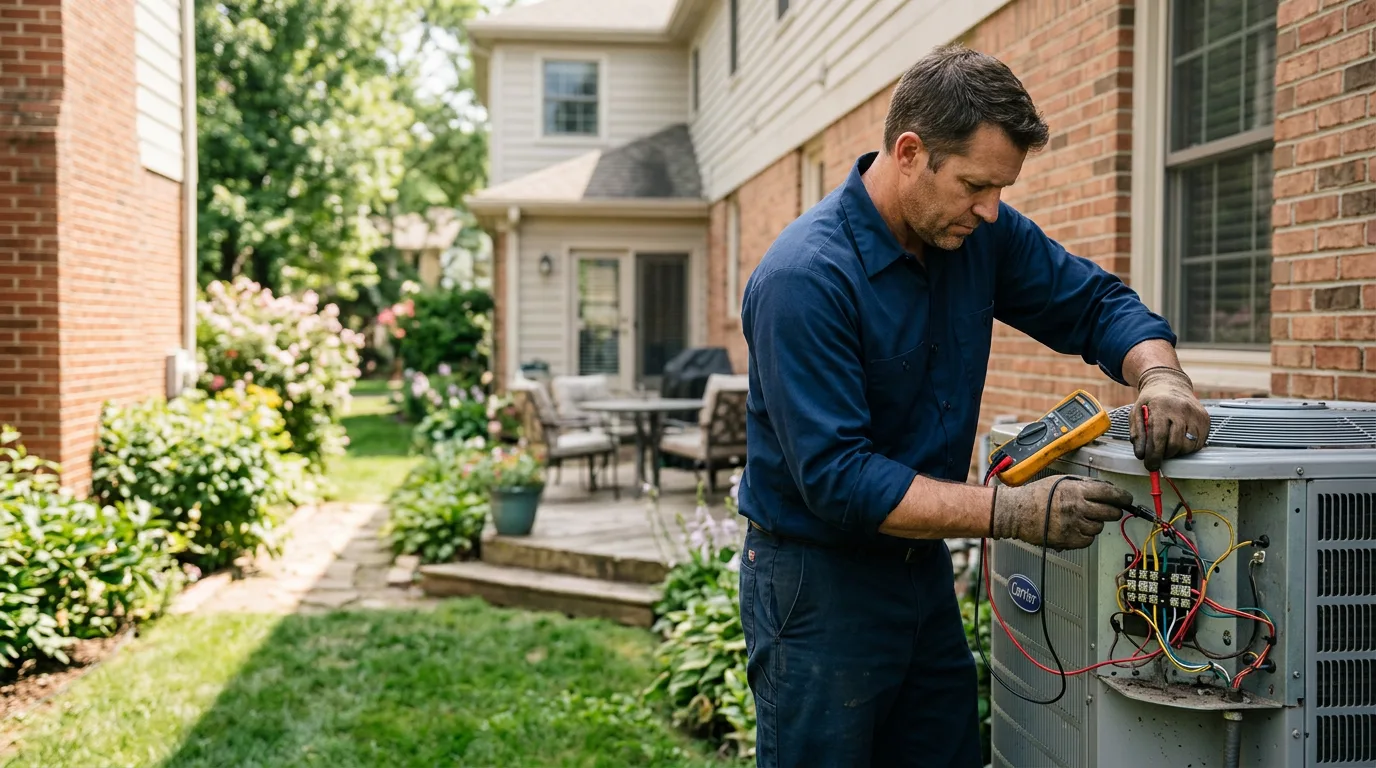 HVAC technician working near Cedar Park, TX